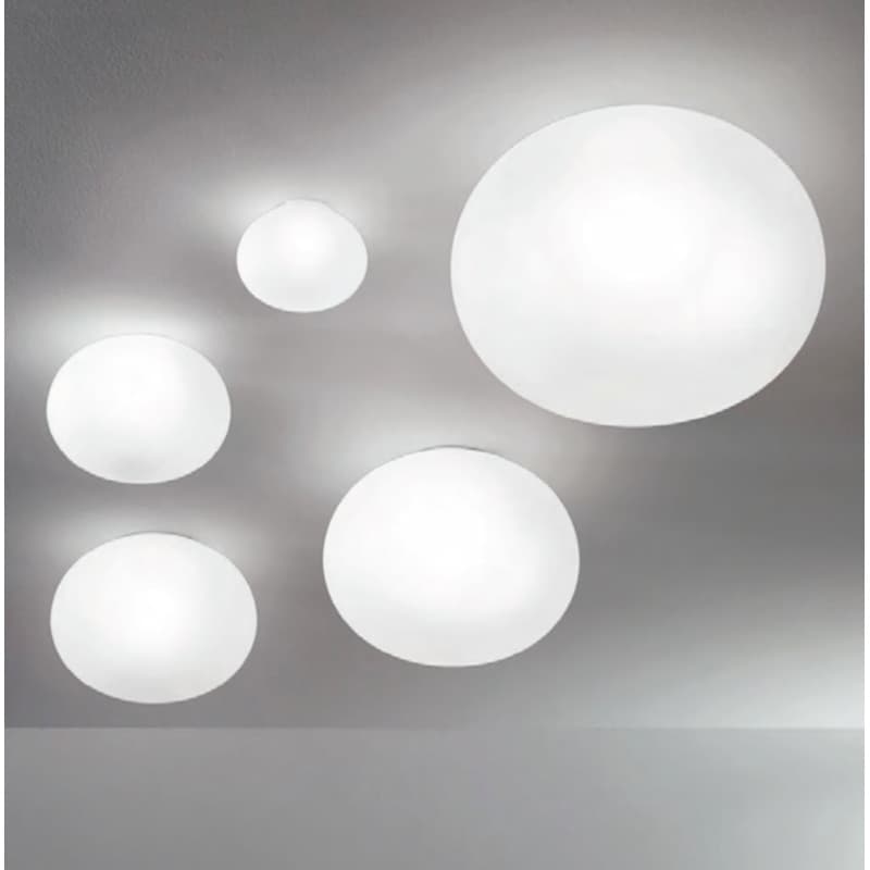 White Glass Ball Pendant - Image 1