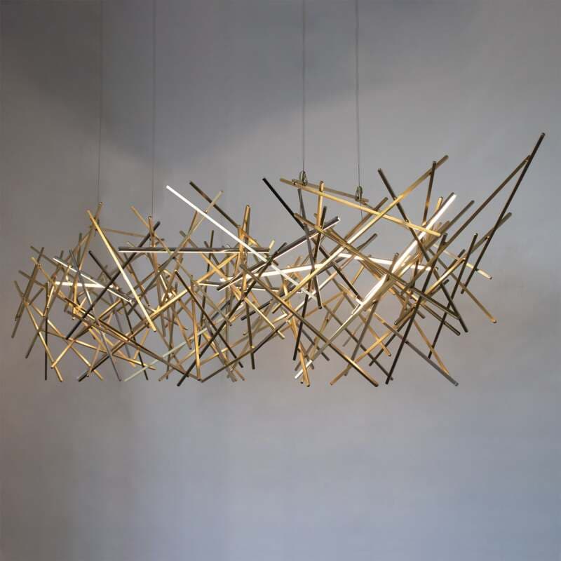 Criss-Cross Integrated LED Chandelier - Image 1